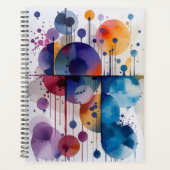 Moderne Abstracte Geometrische Cirkels Planner (Voorkant)