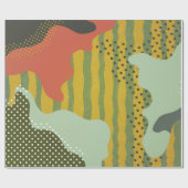 Moderne abstracte geometrische compositie met deco cadeaupapier (Vlak)