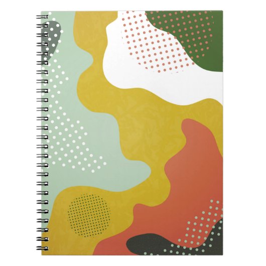 Moderne abstracte geometrische compositie met deco notitieboek (Voorkant)