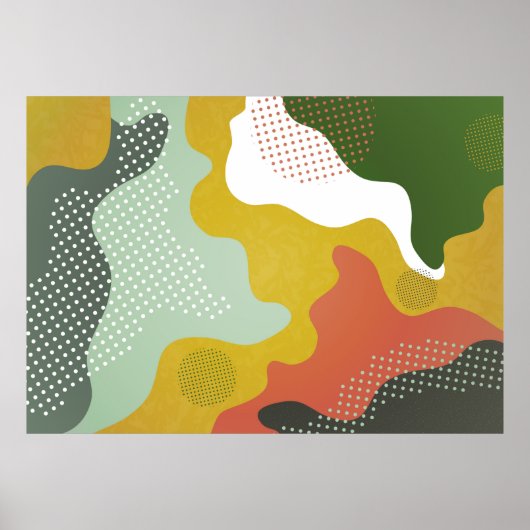 Moderne abstracte geometrische compositie met deco poster (Voorkant)
