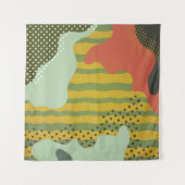 Moderne abstracte geometrische compositie met deco wandkleed (Voorkant (horizontaal))