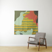 Moderne abstracte geometrische compositie met deco wandkleed (In Situ (horizontaal))