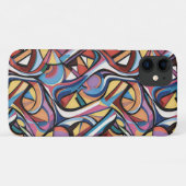 Moderne abstracte geometrische digitale patroon 48 Case-Mate iPhone case (Achterkant (horizontaal))