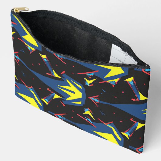 Moderne abstracte geometrische digitale patroon 57 etui (Open)