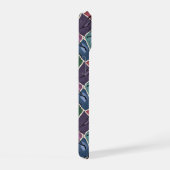 Moderne abstracte geometrische digitale patroon 59 iPhone 15 case (Rechterkant)