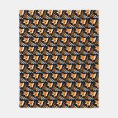 Moderne Abstracte geometrische driehoeken Fleece Deken (Voorkant)