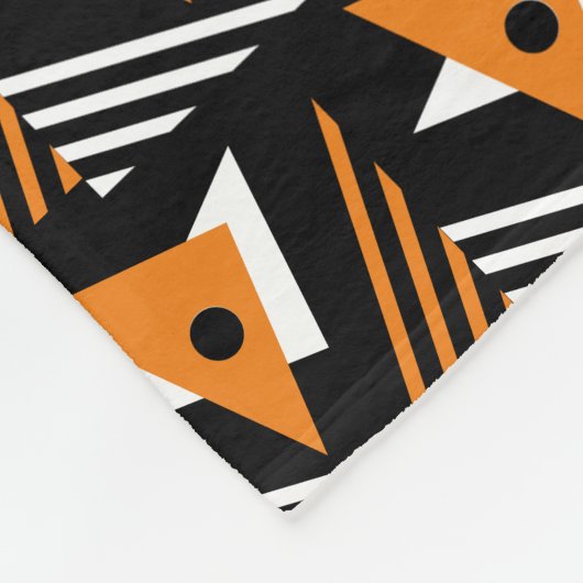 Moderne Abstracte geometrische driehoeken Fleece Deken (Hoek)