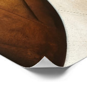 Moderne Abstracte Geometrische Getextureerde Aarde Poster (Hoek)