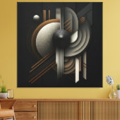 Moderne Abstracte Geometrische Inspiratie Canvas Afdruk (Insitu (Woonkamer))