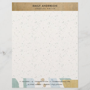 MODERNE ABSTRACTE GEOMETRISCHE KERAMISCHE TEXTUUR BRIEFHOOFD