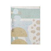 MODERNE ABSTRACTE GEOMETRISCHE KERAMISCHE TEXTUUR NOTITIEBLOK (Linkerzijde)