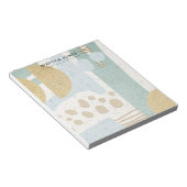MODERNE ABSTRACTE GEOMETRISCHE KERAMISCHE TEXTUUR NOTITIEBLOK (Schuin)