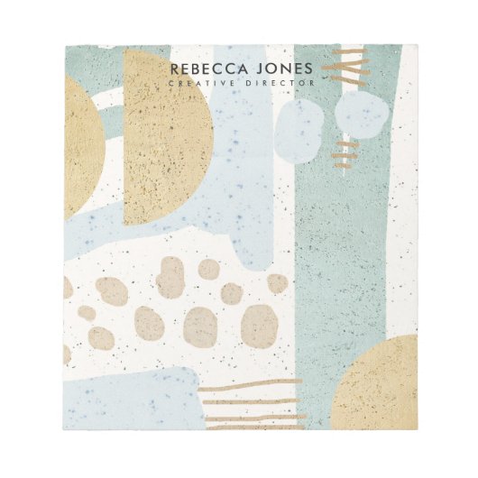 MODERNE ABSTRACTE GEOMETRISCHE KERAMISCHE TEXTUUR NOTITIEBLOK (Voorkant)