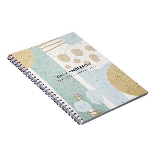 MODERNE ABSTRACTE GEOMETRISCHE KERAMISCHE TEXTUUR NOTITIEBOEK (Rechterzijde)