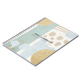 MODERNE ABSTRACTE GEOMETRISCHE KERAMISCHE TEXTUUR NOTITIEBOEK (Linkerzijde)