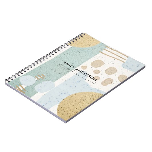 MODERNE ABSTRACTE GEOMETRISCHE KERAMISCHE TEXTUUR NOTITIEBOEK (Linkerzijde)