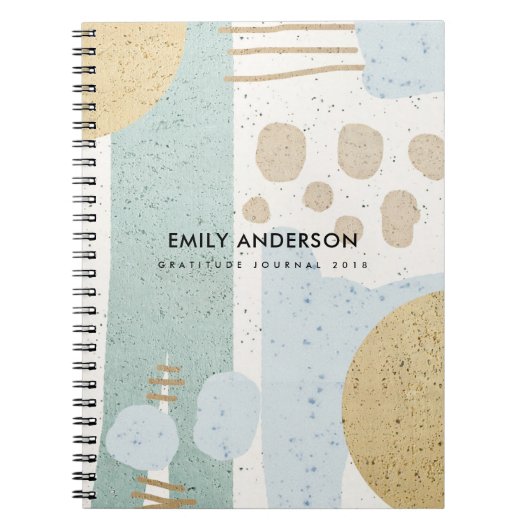 MODERNE ABSTRACTE GEOMETRISCHE KERAMISCHE TEXTUUR NOTITIEBOEK (Voorkant)