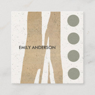 MODERNE ABSTRACTE GEOMETRISCHE KERAMISCHE TEXTUUR VIERKANTE VISITEKAARTJE