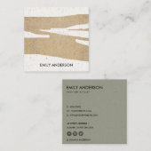MODERNE ABSTRACTE GEOMETRISCHE KERAMISCHE TEXTUUR VIERKANTE VISITEKAARTJE (Voorkant / Achterkant)
