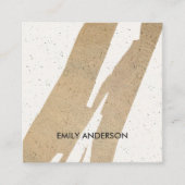 MODERNE ABSTRACTE GEOMETRISCHE KERAMISCHE TEXTUUR VIERKANTE VISITEKAARTJE (Voorkant)