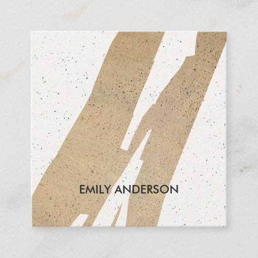 MODERNE ABSTRACTE GEOMETRISCHE KERAMISCHE TEXTUUR VIERKANTE VISITEKAARTJE (Voorkant)