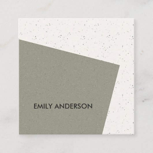 MODERNE ABSTRACTE GEOMETRISCHE KERAMISCHE TEXTUUR VIERKANTE VISITEKAARTJE (Voorkant)