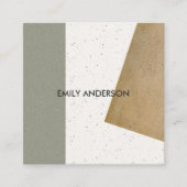 MODERNE ABSTRACTE GEOMETRISCHE KERAMISCHE TEXTUUR VIERKANTE VISITEKAARTJE (Voorkant)