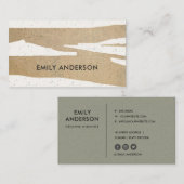 MODERNE ABSTRACTE GEOMETRISCHE KERAMISCHE TEXTUUR VISITEKAARTJE (Voorkant / Achterkant)