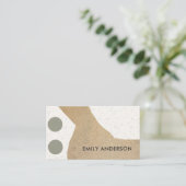 MODERNE ABSTRACTE GEOMETRISCHE KERAMISCHE TEXTUUR VISITEKAARTJE (Staand voorkant)