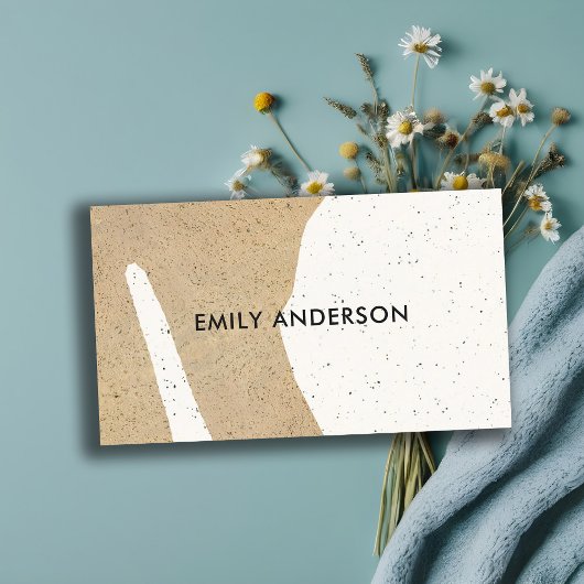 MODERNE ABSTRACTE GEOMETRISCHE KERAMISCHE TEXTUUR VISITEKAARTJE