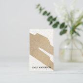 MODERNE ABSTRACTE GEOMETRISCHE KERAMISCHE TEXTUUR VISITEKAARTJE (Staand voorkant)