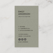 MODERNE ABSTRACTE GEOMETRISCHE KERAMISCHE TEXTUUR VISITEKAARTJE (Achterkant)