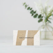 MODERNE ABSTRACTE GEOMETRISCHE KERAMISCHE TEXTUUR VISITEKAARTJE (Staand voorkant)