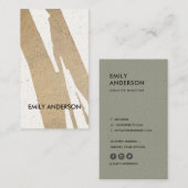 MODERNE ABSTRACTE GEOMETRISCHE KERAMISCHE TEXTUUR VISITEKAARTJE (Voorkant / Achterkant)