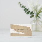 MODERNE ABSTRACTE GEOMETRISCHE KERAMISCHE TEXTUUR VISITEKAARTJE (Staand voorkant)