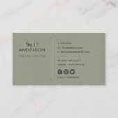 MODERNE ABSTRACTE GEOMETRISCHE KERAMISCHE TEXTUUR VISITEKAARTJE (Achterkant)