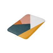 Moderne abstracte geometrische kleurenblokpatroon badmat (Gekanteld)