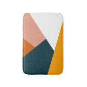 Moderne abstracte geometrische kleurenblokpatroon badmat (Voorkant Verticaal)