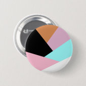 Moderne abstracte geometrische kleurenblokpatroon ronde button 5,7 cm (Voorkant /achterkant)
