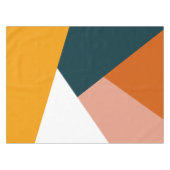 Moderne abstracte geometrische kleurenblokpatroon tafelkleed (Voorkant (Horizontaal))