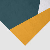 Moderne abstracte geometrische kleurenblokpatroon tissuepapier (Detail)