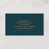 Moderne abstracte geometrische kleurenblokpatroon visitekaartje (Achterkant)