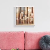 Moderne Abstracte Geometrische Kolommen Kunst - Te Canvas Afdruk (Insitu (Woonkamer))