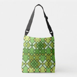 moderne abstracte geometrische kunst crossbody tas
