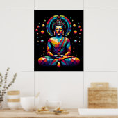 Moderne Abstracte Geometrische Kunst | Gautama Boe Poster (Keuken)