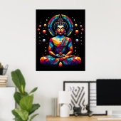 Moderne Abstracte Geometrische Kunst | Gautama Boe Poster (Thuiskantoor)