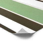 Moderne Abstracte Geometrische Kunst in Aardtinten Poster (Hoek)