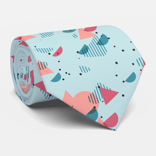 Moderne Abstracte Geometrische Kunst Patroon in de Stropdas (Opgerold)
