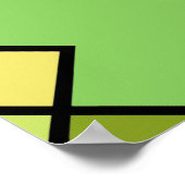 moderne abstracte geometrische kunst poster (Hoek)