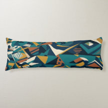 Moderne Abstracte Geometrische Kunst - Retro Turqu